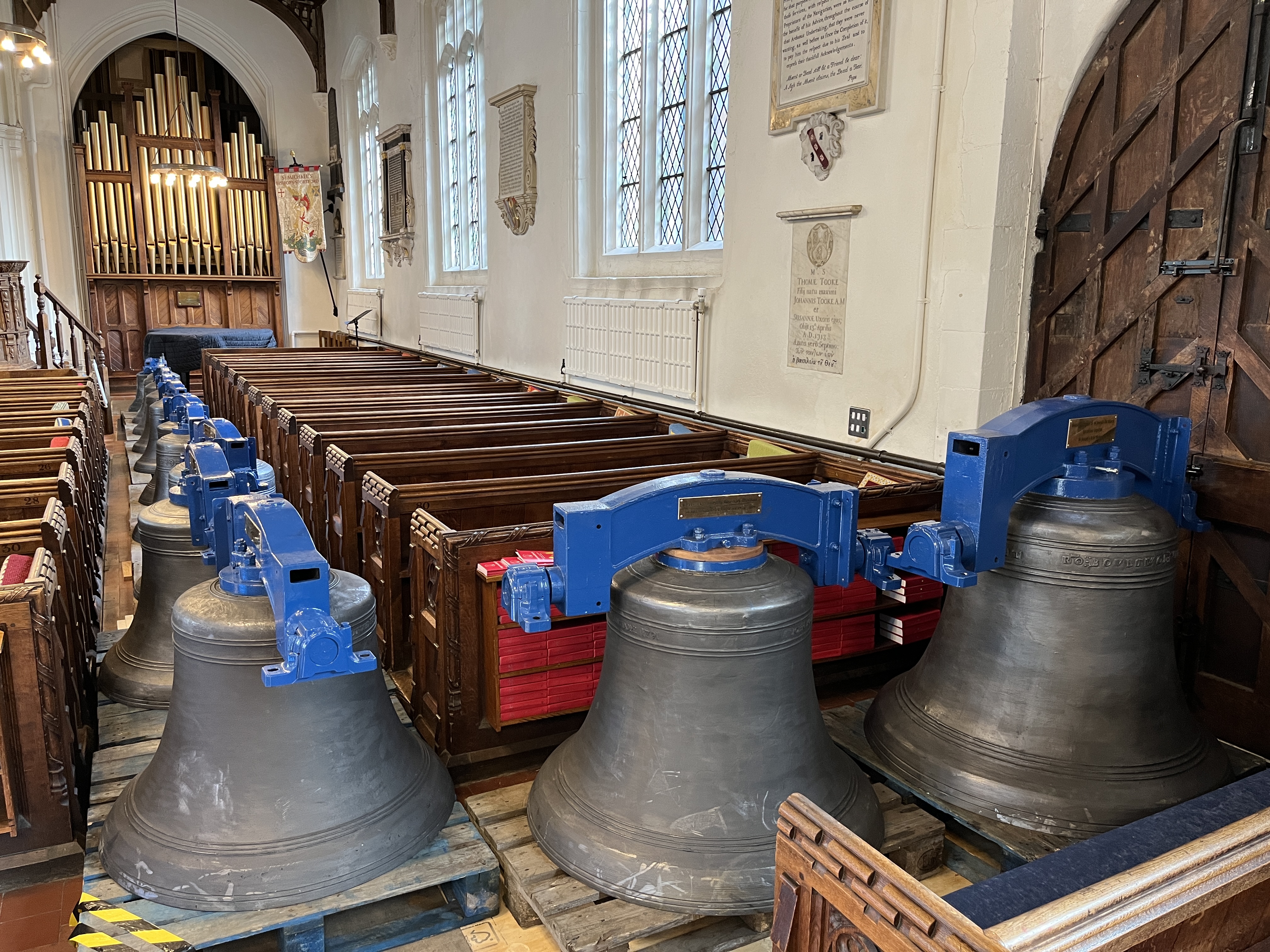 13 Bells in south aisle